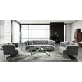 thumbnail image 3 of Elegance Sofa in Grey Velvet with Acrylic Legs, 3 of 4