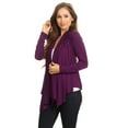 thumbnail image 4 of Women's Casual Long Sleeve Drape Front Open Jacket Cardigan, 4 of 6
