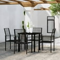thumbnail image 1 of vidaXL 5 Piece Garden Dining Set Black, 1 of 4