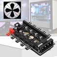 thumbnail image 3 of 10 Port PC Chassis Fan Hub CPU Cooling Hub 10-Channel Computer Motherboard 4Pin PWM Cooling Fan Hub Set Line Board for Extended Motherboard Interface, 3 of 7