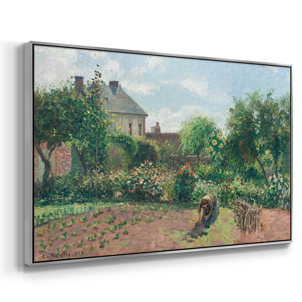 Vintage Landscape-CCLII By Wexford Home Framed in Silver Wood Gallery Wrapped Canvas 17 in. x 25 in.