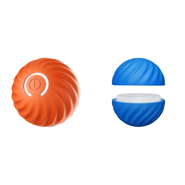 Bola Voladora para Mascotas Pelota interactiva para mascotas de juguete, pelota activada por movimiento automático para regalo de mascotas, color naranja