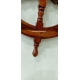 thumbnail image 6 of Nautical Wooden Ship Steering Wheel Decor Brown Handle 18", 6 of 6