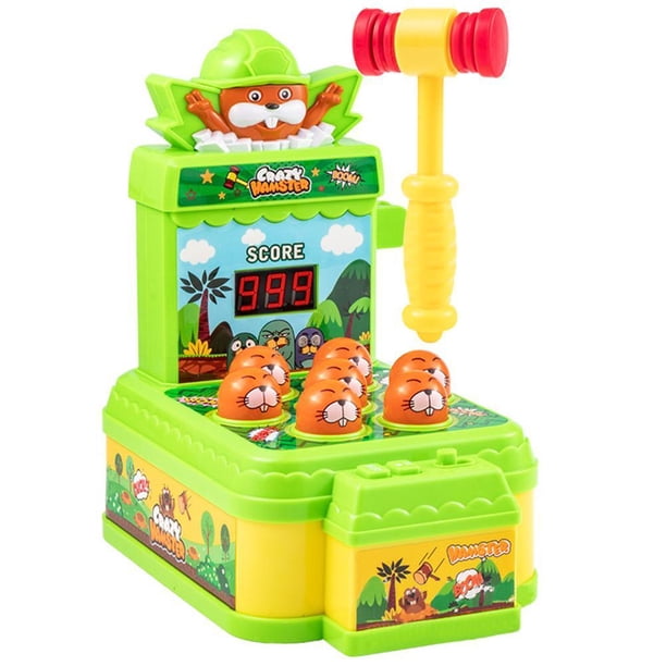 Juego de arcade de zombies para niños, mini juguetes para golpear con 2 martillos para niños pequeños y niñas de 3, 4, 5, 6, 7, 8 , juguete interactivo de dibujos animados