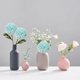 thumbnail image 3 of Paquete de 6 flores de imitación, tallos de imitación de crisantemo, sensación real, decoración del hogar, boda, estilo bohemio, azul, 3 of 4