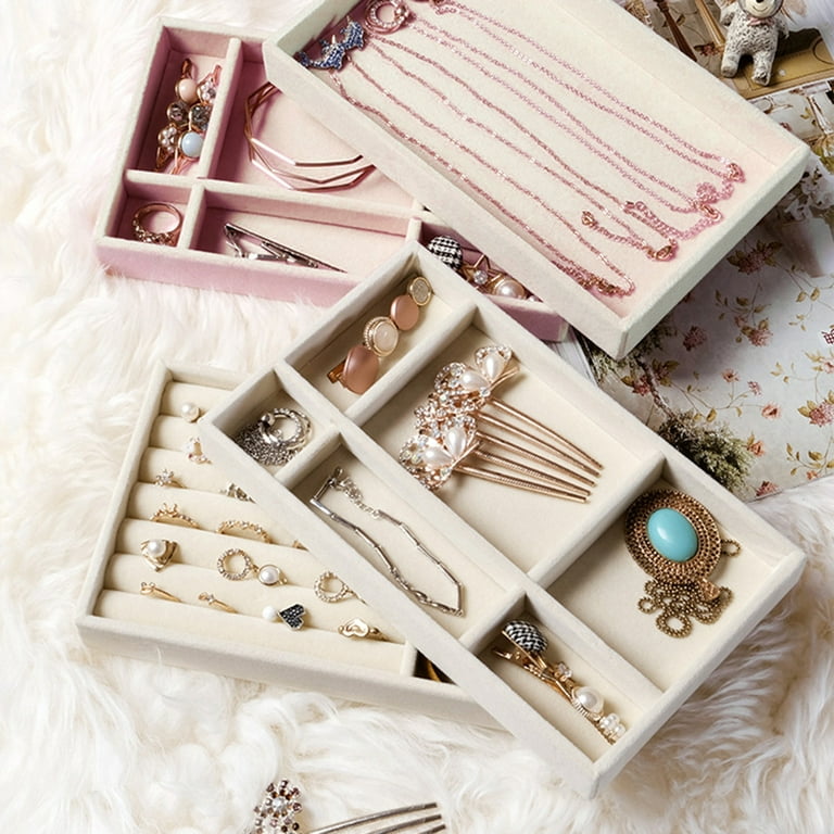 Earring Organizer Tray Wooden Jewelry Organizer Tray Storage Box Jewelry  Box for