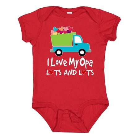 

Inktastic Grandson I Love My Opa Grandpa Gift Baby Boy Bodysuit