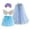 Sky Blue, variant on REDARER Kids Fairy Cosplay Set Glitter Tulle Tutu Skirt Cape Wings Headband Outfit for Halloween Festival Party Role Play Stage Performance,9-11 Years