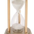 thumbnail image 3 of Metal Hourglass Sand Timer Decorative Vintage High Glossy Sand Replaceable Sandglass Clock Bronze Bronze Mini 10min, 3 of 5