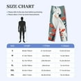 thumbnail image 4 of Logiee Cockatoo Red Berries Print Pajama Pants for Men,Men’s Pajama Bottoms,Mens PJ Pants with Pockets & Button Fly-Large, 4 of 6