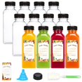 thumbnail image 1 of Botellas de jugo Moretoes, 12 unidades, 350 ml, plástico transparente, reutilizables, 1 of 7