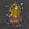 thumbnail image 2 of Scooby Doo Being Watched Women's T Shirt (Small) Charcoal, 2 of 6