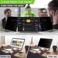 thumbnail image 3 of Laptop Privacy Screen 15.6", Eye Care Anti-Blue Light Glare Anti-Scratch Laptop Privacy Filter for All Brands of 15.6" 16:9 Aspect Ratio Laptops, 3 of 5