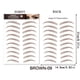 thumbnail image 2 of Parches para cejas simulados e impermeables, parches para cejas estilo tatuaje, parches ecológicos para cejas, parche para cejas, 2 of 2