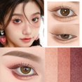 thumbnail image 4 of Gradient Eyeshadow Stick for Beginners | Three Color Fine Gradual Shine High Gloss Makeup, One Touch Shaping & Layered Effect, Matte Earth, Pearlescent Earth, Coffee Orange, 4 of 8
