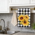 thumbnail image 4 of Sunflower Pattern Kitchen Dish Towel, Absorbent Cotton Hand Towel for Cooking, Baking, Dish Washing and Counter Cleaning, Decorative Floral Tea Towel for Home Kitchen and Dining Room, 24*16in, B, 4 of 7