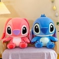 thumbnail image 5 of Muñecas de la película Disney Anime de gran tamaño Lilo & Stitch de peluche gigante de dibujos animados Stitch Kawaii suave azul rosa ángel niños regalos de cumpleaños, 5 of 5