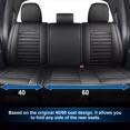 thumbnail image 3 of Customed Fit for 2009-2014 Ford F150 Car Seat Covers, Truck Front+Rear Full Set Cushion Protector PU Leather Black, 3 of 10