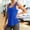 Blue, variant on Women's Racerback Sleeveless Tank Top with Curved Hem, Relaxed Fit U-Neck Workout Shirt, Soft Stretch Athletic Gym Top for Yoga and Running