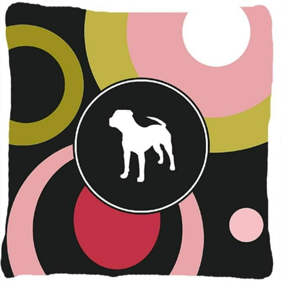 14 x 14 in. Pit Bull Decorative Fabric Pillow