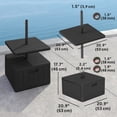 thumbnail image 3 of Outsunny Base Lestée pour Parasol de Patio avec Table, Base de Parasol avec Roues, 3 of 10