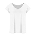 thumbnail image 3 of Blusa elegante para mujer, camiseta sin mangas, camiseta informal, tops blancos, 3 of 6