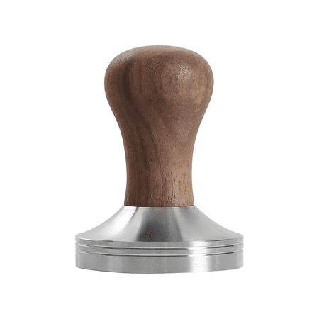 

58MM Coffee Tamper 304 Stainless Steel Wooden Handle Flat Pressure Press Hammer Barista Tools Coffee Powder Hammer