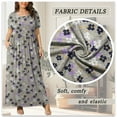thumbnail image 5 of WUJINXIA Women's Summer Plus Size 2X to 6X Maxi Loose Dress with Pockets, 5 of 7