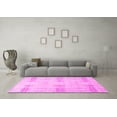 thumbnail image 3 of Ahgly Company Indoor Rectangle Solid Pink Modern Area Rugs, 4' x 6', 3 of 4