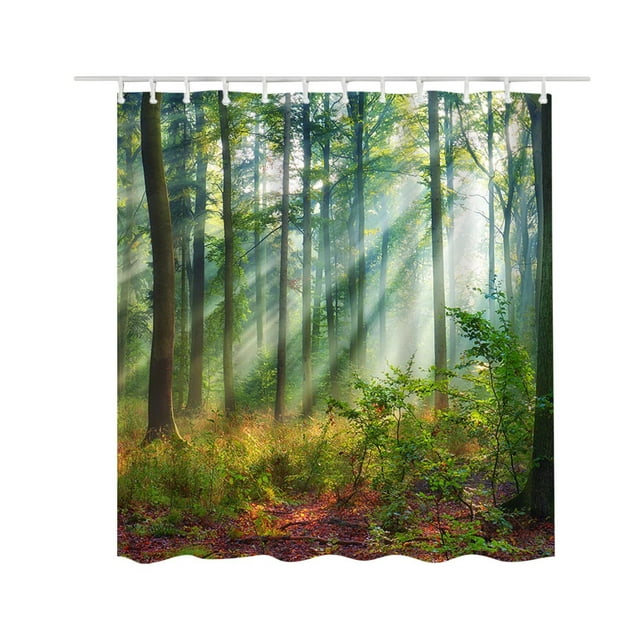 Rbaofujie Rideaux de Salon Rideau de Douche Imprimé Polyester et Anti-Moisissure Salle de Bain et Rideau de Séparation Anti-Moisissure 150x180cm Rideaux de Porte