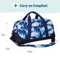thumbnail image 5 of Wildkin Kids Overnighter Duffel Bag for Boys & Girls, Features Two Carrying Handles and Removable Padded Shoulder Strap, BPA & Phthalate Free (Sharks Blue), 5 of 8