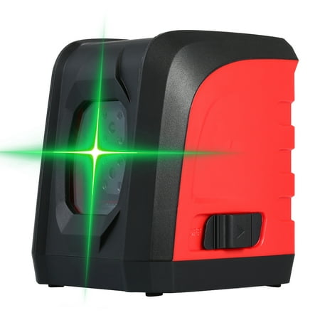 KKmoon Professional Mini 2 Lines Green Laser Level Self-Leveling Horizontal and Vertical Cross Line Leveling Laser Level