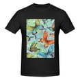 thumbnail image 4 of Bingfone Retro Seamless Flying Butterflies Men'S Loose Fit Short-Sleeve Pocket T-Shirt, 4 of 7