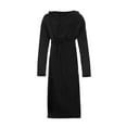 thumbnail image 2 of Bathrobes For Men,resort Hotel Home Spa Terry Robe Fleece Robe Plush Long Hooded Bathrobe, 2 of 5