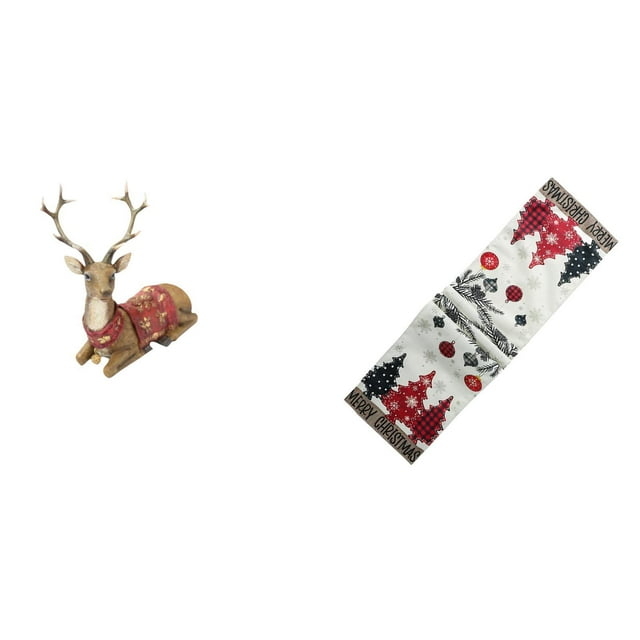 Figuras de renos,Figuras de reno,alce,ciervo,estatua,decoración del hogar,Estatua de reno para mesa,adorno moderno para oficina,Camino de mesa navideño,Camino de mesa navideño de temporada