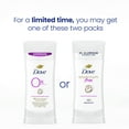 thumbnail image 3 of Dove 0% Aluminum Women's Deodorant Stick, Coconut and Pink Jasmine, 2.6 oz, 3 of 8