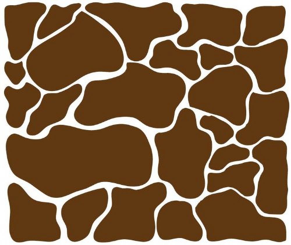 Brown Cow Print Wall Stickers Decals Country Farmhouse Decor