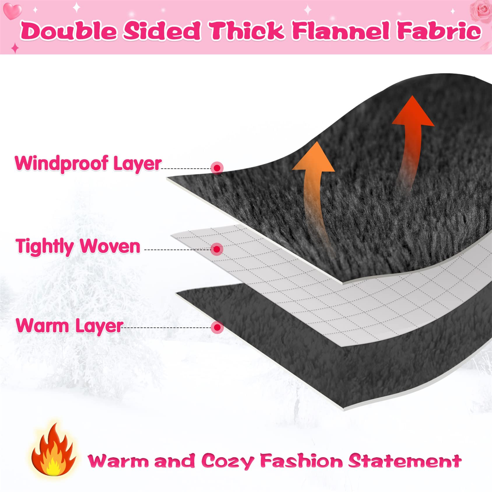 Fantaslook Wearable Blanket Hoodie Sweatshirt for Women and Men, Warm and Cozy Blanket Hoodie, Flannel Blanket with Sleeves and Giant Pocket - image 5 of 6
