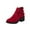 Red Ankle Boots, variant on hopeusnice Women's Ankle Boots Suede Bowknot Block Heel Booties Round Toe Zipper Back Short Boots Winter Warm Comfortable Shoes Beige 39