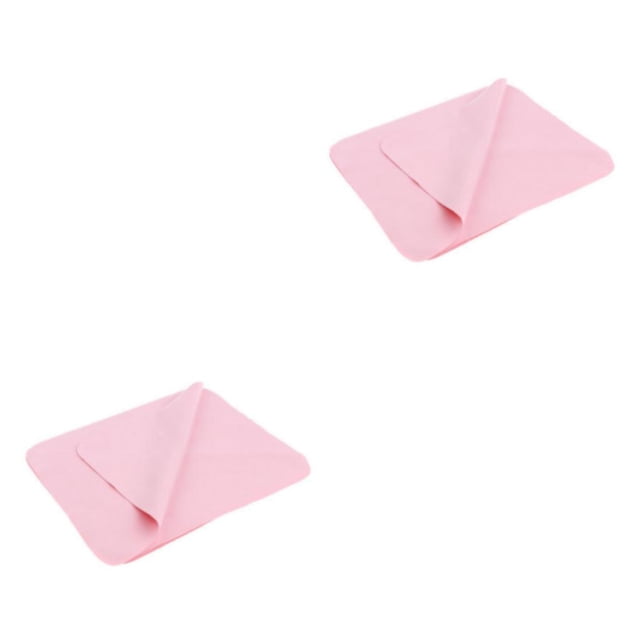 Decodeary 10 Pieces Microfiber Eyeglasses Camera Lens Cell Phones Cleaning Cloth Pink 2Set