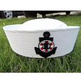 thumbnail image 2 of New White Sailor Navy Hat Cap with Anchor for Fancy Dress, 2 of 4