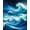 Blue, Pattern 2, variant on ODIKA 4'x6' Machine Washable Non-Slip Area Rug, Dynamic Ocean Wave Illusion Abstract Sea Surface Vortex Design High Traffic Rug, Blue, 141460