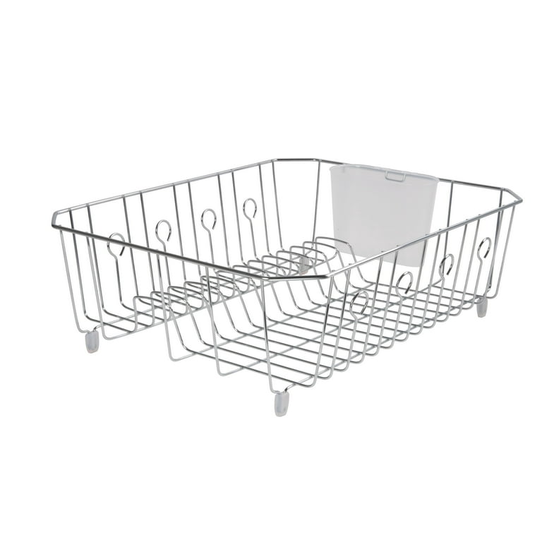 Rubbermaid® Collapsible Dish Drying Rack, Dish Drainer, Raven Grey