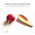 thumbnail image 2 of 5 Pieces Mini Wooden Spoons, Small Salt Spoon with Short Handle Mini Wood Scoop for Spice Jars Tea Coffee Milk Powder, Natural Color, 2 of 7