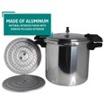 thumbnail image 4 of Polished Aluminum Pressure Cooker/Canner - 22 Quart - Silver - 5/10/15 PSI - Canning Pot with Racks for Vegetables, Meats & More, 4 of 9