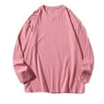 thumbnail image 2 of POROPL Men Sweatshirts Pullover Cotton Crew Neck Long Sleeve Sweatshirts Casual Plain Fall Sweatshirts, 2 of 9