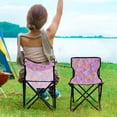 thumbnail image 5 of 600D Oxford Camping Chair Portable Foldable Chair Supports 220 lbs for Picnic, Fishing, Backpacking Small Colors Shapes, 5 of 8