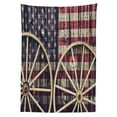thumbnail image 3 of Ambesonne Western Tablecloth Rectangular Table Cover, Antique American Flag, 52"x70", Multicolor, 3 of 4