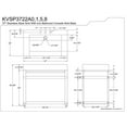 thumbnail image 2 of Fauceture KVSP3722A0 37" Stainless Steel Sink with Iron Bathroom Console Sink Base, Brushed/Matte Black, 2 of 3