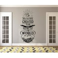 thumbnail image 1 of Wall Decal : Be Who You Were Created To Be And You Will Set The World On Fire St. Catherine Quote 10x20 Inches, 1 of 2